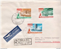 Postal History Cover: Brazil Set On Cover - Covers & Documents