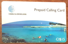 CAYMAN ISLANDS CI$ 15 CARIBBEAN PREPAID PREPAYÉE SCHEDA TELECARTE TELEFONKARTE PHONECARD CALLING CARD - Kaaimaneilanden