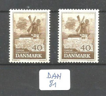DAN YT 444/444a En XX - Unused Stamps
