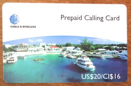 CAYMAN ISLANDS CI$ 16 CARIBBEAN PREPAID PREPAYÉE SCHEDA TELECARTE TELEFONKARTE PHONECARD CALLING CARD - Iles Cayman