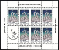2023 Cyprus (Turkish Post) "Champion Angels": Memorial For The High School Volleyball Squad Sheetlet (** / MNH / UMM) - Voleibol