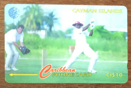 CAYMAN ISLANDS CRICKET CI$ 10 CARIBBEAN CABLE & WIRELESS SCHEDA TELECARTE TELEFONKARTE PHONECARD CALLING CARD - Islas Caimán