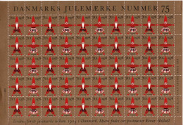 Denmark; Christmas Seals.  Full Sheet 1982 - Overprint On 1978; MNH (**). - Fogli Completi