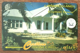 CAYMAN ISLANDS HOUSE CI$ 10 CARIBBEAN CABLE & WIRELESS SCHEDA TELECARTE TELEFONKARTE PHONECARD CALLING CARD - Isole Caiman