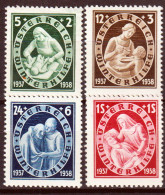 Austria 1937 Unif.499/502 **/MNH VF - Ungebraucht