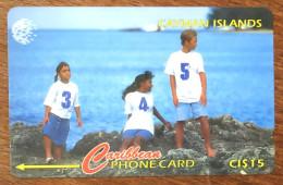 CAYMAN ISLANDS CODE 345 CI$ 15 CARIBBEAN CABLE & WIRELESS SCHEDA TELECARTE TELEFONKARTE PHONECARD CALLING CARD - Isole Caiman