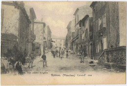 Cpa..84..ROBION..VAUCLUSE..GRAND RUE - Robion