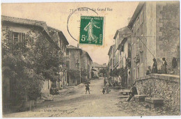 Cpa..84..ROBION..VAUCLUSE..LA GRAND RUE - Robion