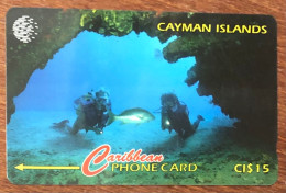 CAYMAN ISLANDS POISSON CI$ 15 CARIBBEAN CABLE & WIRELESS SCHEDA TELECARTE TELEFONKARTE PHONECARD CALLING CARD - Isole Caiman