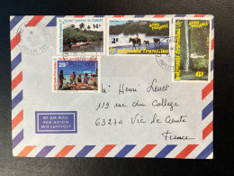 ENVELOPPE CENTRE PHILATELIQUE PAPEETE TAHITI 1995 POUR VIC LE COMTE - Cartas & Documentos