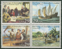 USA 1992 Entdeckung Amerikas Christoph Kolumbus 2214/17 ZD Postfrisch - Unused Stamps