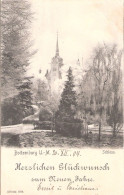 BOITZENBURG Uckermark Schloß Im Rauhreif Winter Herzlichen Glückwunsch Zum Neuen Jahre 31.12.1904 Gelaufen - Boitzenburg