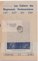 Revue Militaire Avec Cachet De La Poste Avril 1940  Les Cahiers Des Régiments Fontenaisiens 137e 337e 84e 284e - Français