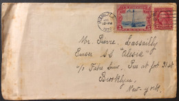 1929, Cover W Scott C11& 2c Washington, Miami To NY - 1c. 1918-1940 Briefe U. Dokumente
