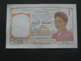 INDOCHINE Une  Piastre 1949  - Banque De L'Indochine - Giay Môt Dông Vang  **** EN ACHAT IMMEDIAT **** - Indochina