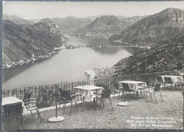 1954.Serpiano; Kurhaus-Terrasse Blick Gegen Melide, S. Salvatore, Mte. Bré Und Bündnerberge - Melide