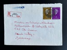 NETHERLANDS 1975 REGISTERED LETTER VENLO NIEUWBORGSTRAAT TO 'S GRAVENHAGE 03-06-1975 NEDERLAND AANGETEKEND - Briefe U. Dokumente