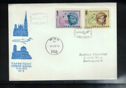 Bulgaria 1972 AUA First Flight Sofia - Wien - Storia Postale