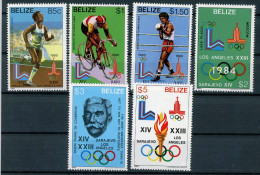 Belize 563-568 Postfrisch Olympia 1984 #HL270 - Belize (1973-...)