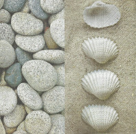 SHELL * CLAM * STONE * GRAVEL * NAPKIN * Csiga-Kagylo-Csillag-Koral 01 - Motivservietten (Papier)