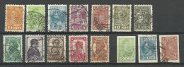 RUSSLAND RUSSIA 1929/32 Michel 365 - 377 + 3 Imperf. Stamps O - Gebruikt