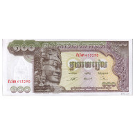 Billet, Cambodge, 100 Riels, Undated (1972), KM:8c, NEUF - Cambodge