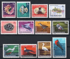 1969 COCOS ISLANDS DEFINITIVES BIRDS MARINE LIFE MICHEL: 8-19 MNH ** - Cocos (Keeling) Islands