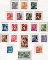 SAAR - SARRE Serie Completa X 20 Sellos Usados OCUPACIÓN FRANCESA Año 1947 – Valorizada En Catálogo € 69,60 - Oblitérés