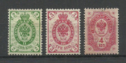 FINLAND FINNLAND 1891 Michel 36 - 38 * - Nuevos