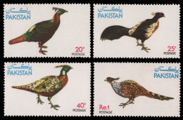 Pakistan 1979 - Mi-Nr. 484-487 ** - MNH - Vögel / Birds - Pakistan