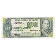 Billet, Bolivie, 5 Centavos On 50,000 Pesos Bolivianos, 1984, 1984-06-05 - Bolivia