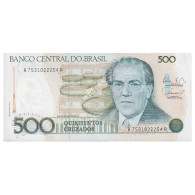 Billet, Brésil, 500 Cruzados, Undated (1988), KM:212d, NEUF - Brésil