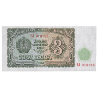 Billet, Bulgarie, 3 Leva, 1951, KM:81a, NEUF - Bulgarije