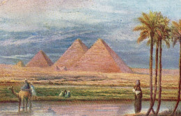 CPA - N - EGYPTE - LES PYRAMIDES DE GIZEH - Gizeh