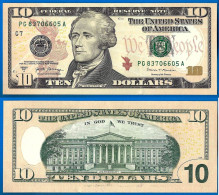 USA 10 Dollars 2017 A Neuf UNC Mint Chicago G7 Suffixe A Etats Unis United States Dollar Paypal Bitcoin - Billetes De La Reserva Federal (1928-...)