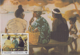 Carte  Maximum  1er  Jour   POLYNESIE      Peintres  En   Polynésie    1993 - Tarjetas – Máxima