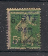 SYRIE - 1920 - Poste Aérienne PA N°YT. 1 - Type Semeuse 1pi Sur 5c Vert - Oblitéré / Used - Poste Aérienne