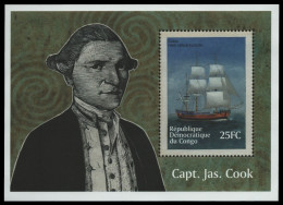 Kongo-Kinshasa 2001 - Mi-Nr. Block 102 ** - MNH - Schiffe / Ships - Ongebruikt