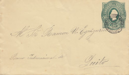 Ecuador: 1896: Letter To Quito - Ecuador
