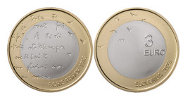 SLOVENIA 2023,3 EURO COIN,BORIS PAHOR,UNC - Slovenia