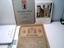 Konvolut: 3 Div. Bände über Berlin - 700 Jahre Berlin - Reise Nach Berlin - Heimatatlas Für Berlin Und Die Kur - Germany (general)