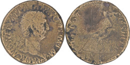 ROME - Dupondius - TRAJAN - 100 AD - ABUNDANTIA - Portrait De Nerva - RIC.411 - 17-023 - La Dinastía Antonina (96 / 192)