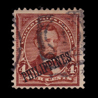 PHILIPPINES STAMP.1901.4c. Lincoln.SCOTT 220.USED. Perf 12 - Philippines