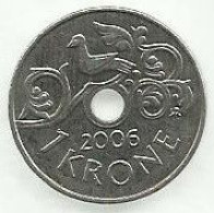 Noruega - 1 Krone 2006 - Norvège
