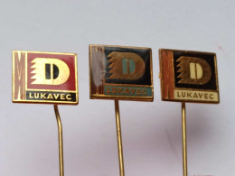 BADGE Z-98-1 - 3 PINS - Lukavec, SLOVENIA, Wood Industry, Industrie Du Bois, MEUBLES, Furniture - Lots