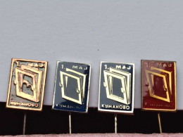 BADGE Z-98-1 - 4 PINS - KUMANOVO , MACEDONIA, WOOD INDUSTRY Industrie Du Bois, MEUBLES, Furniture - Lots