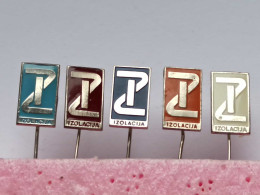 BADGE Z-98-1 - 5 PINS - ISOLATION, INSULATION Electrical électrique - Novi Sad, Pin Serbia, IZOLACIJA,uction Company - Lots