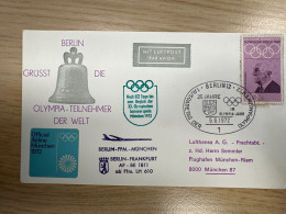 1972 Lufthansa LH 610 Berlin-Munchen - First Flight Covers