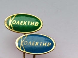 BADGE Z-98-6 - 2 PINS - KOLEKTIV, PIN SERBIA - Sets