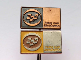 BADGE Z-98-6 - 2 PINS - ROBNA KUCA ZENICANKA, ZENICA, PIN YUGOSLAVIA, MOUNTING, GRAND MAGASIN - Loten
